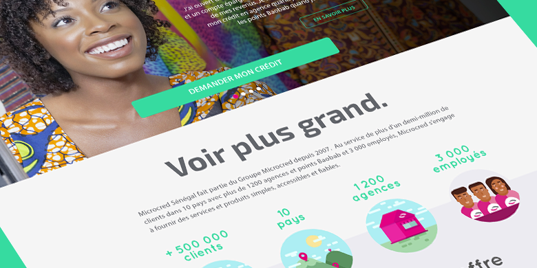 site internet pour MICROCRED